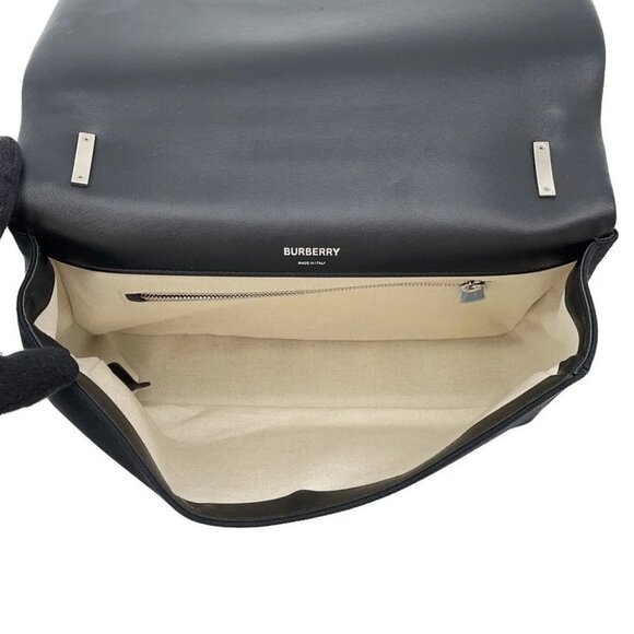 BURBERRY Roller ChainShoulder Canvas/Leather Black/White - Picture 13 of 14